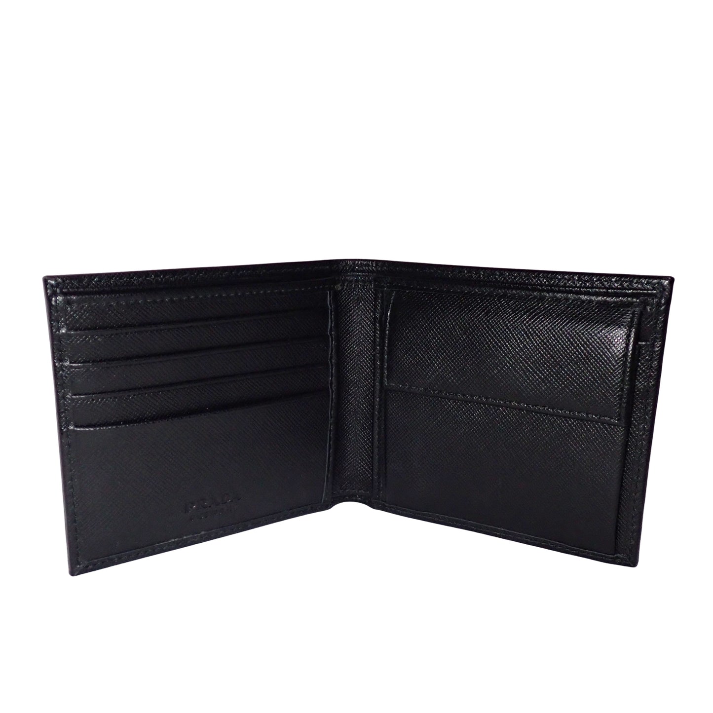 PRADA プラダ カモフラージュ 迷彩 2MO738 ブラック メンズ 二つ折り財布