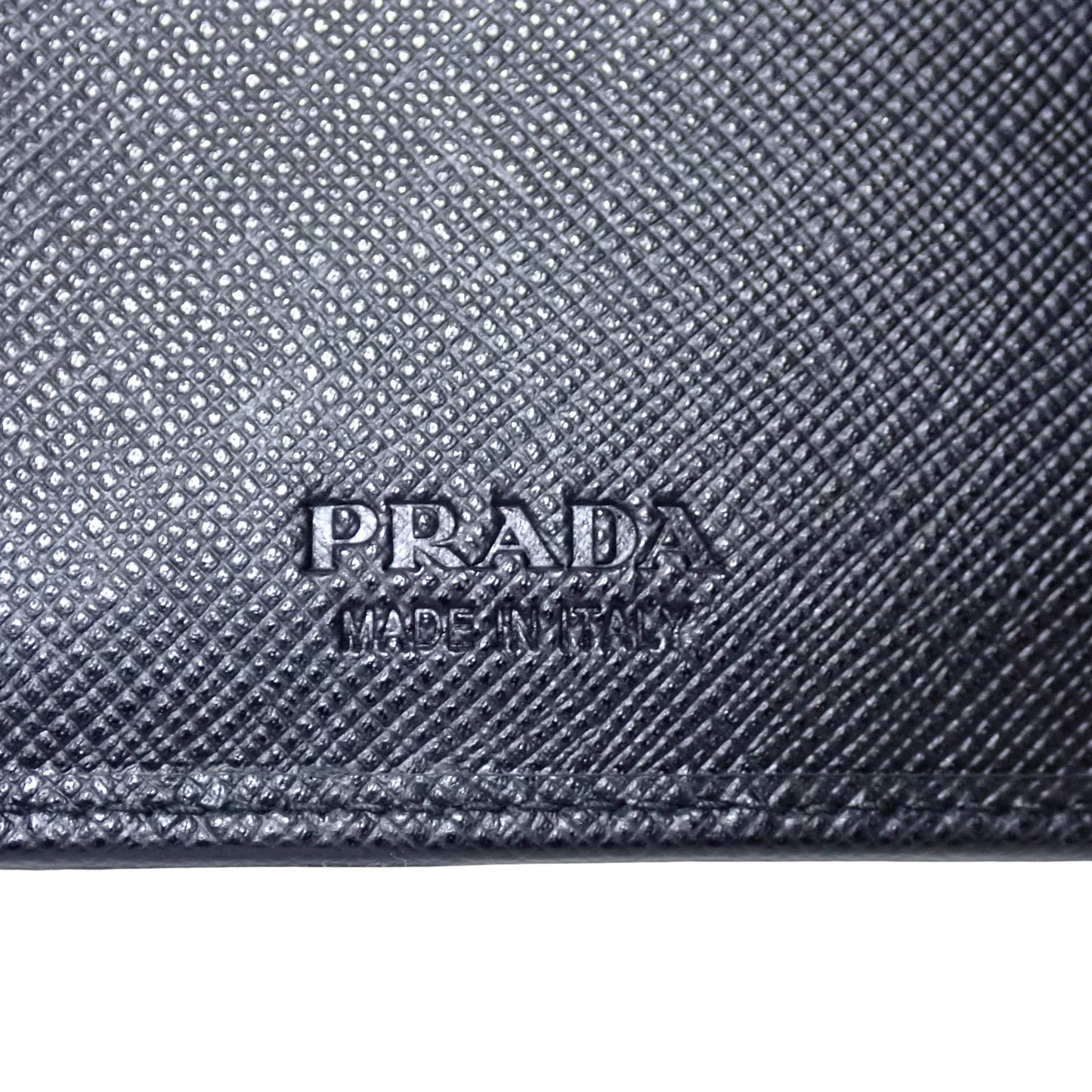PRADA プラダ カモフラージュ 迷彩 2MO738 ブラック メンズ 二つ折り財布