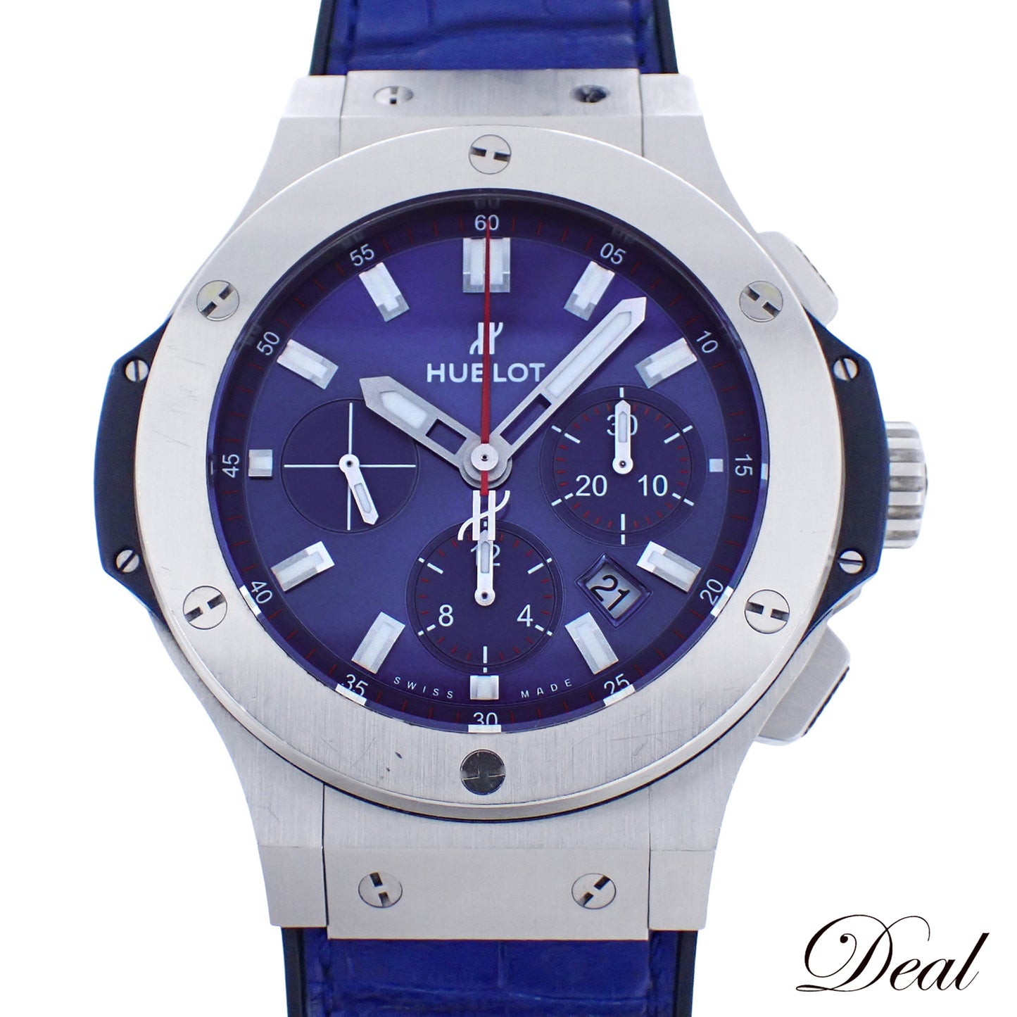 サッカー日本代表モデル HUBLOT ウブロ ビッグバン ブルーヴィクトリー 301.SX.7123.VR.FCJ18 メンズ 腕時計