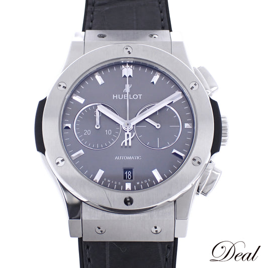 HUBLOT 위블로 클래식 퓨전 크로노그래프 티타늄 레이싱 그레이 541.NX.7070.LR 남성 손목시계