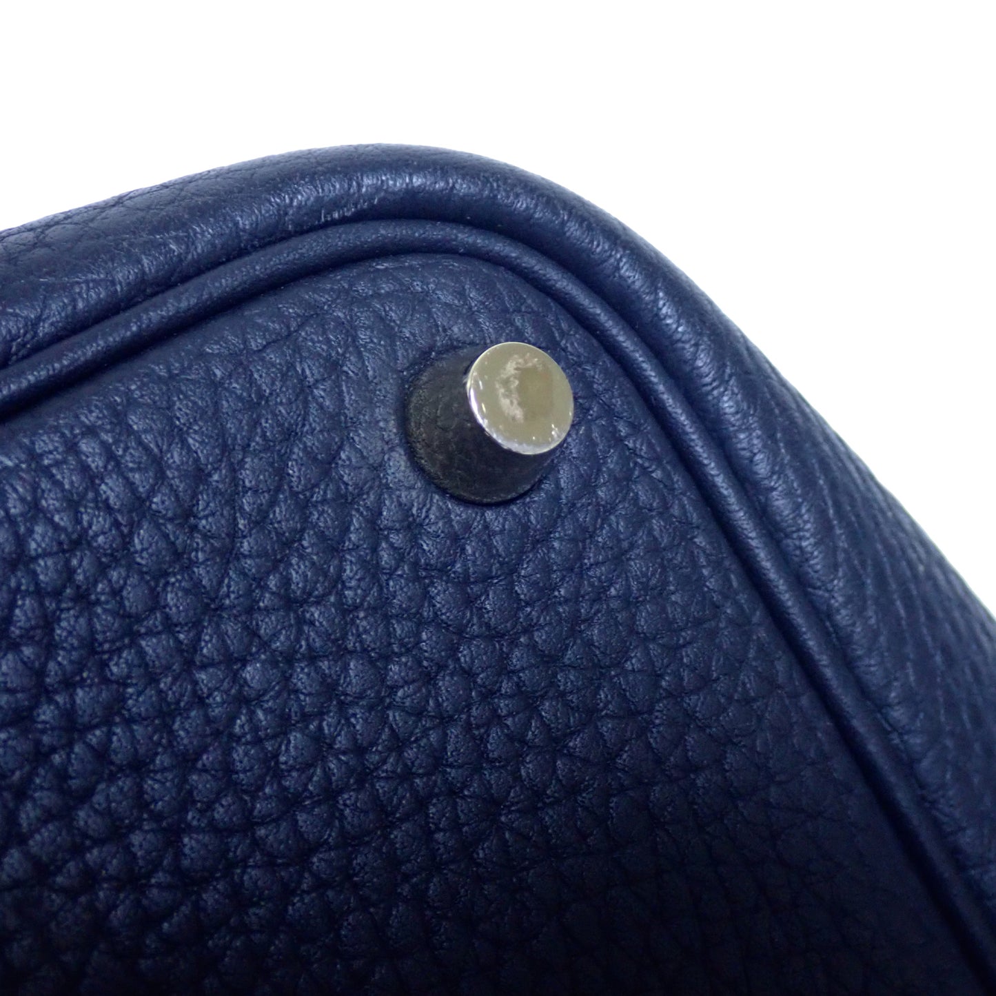 HERMES エルメス ピコタンロック PM カザック ブラック×ネイビー Y刻印 ハンドバッグ ブラック レディース トートバッグ
