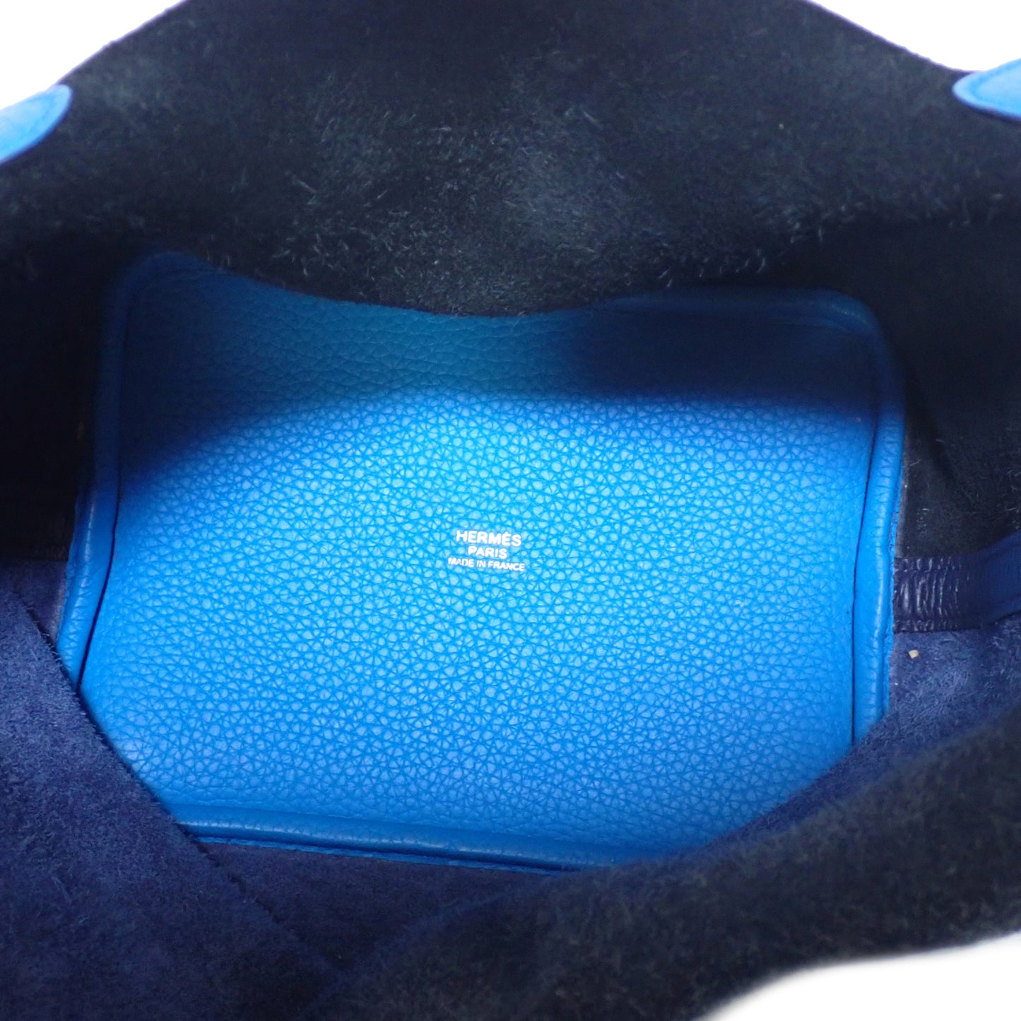 HERMES エルメス ピコタンロック PM カザック ブラック×ネイビー Y刻印 ハンドバッグ ブラック レディース トートバッグ