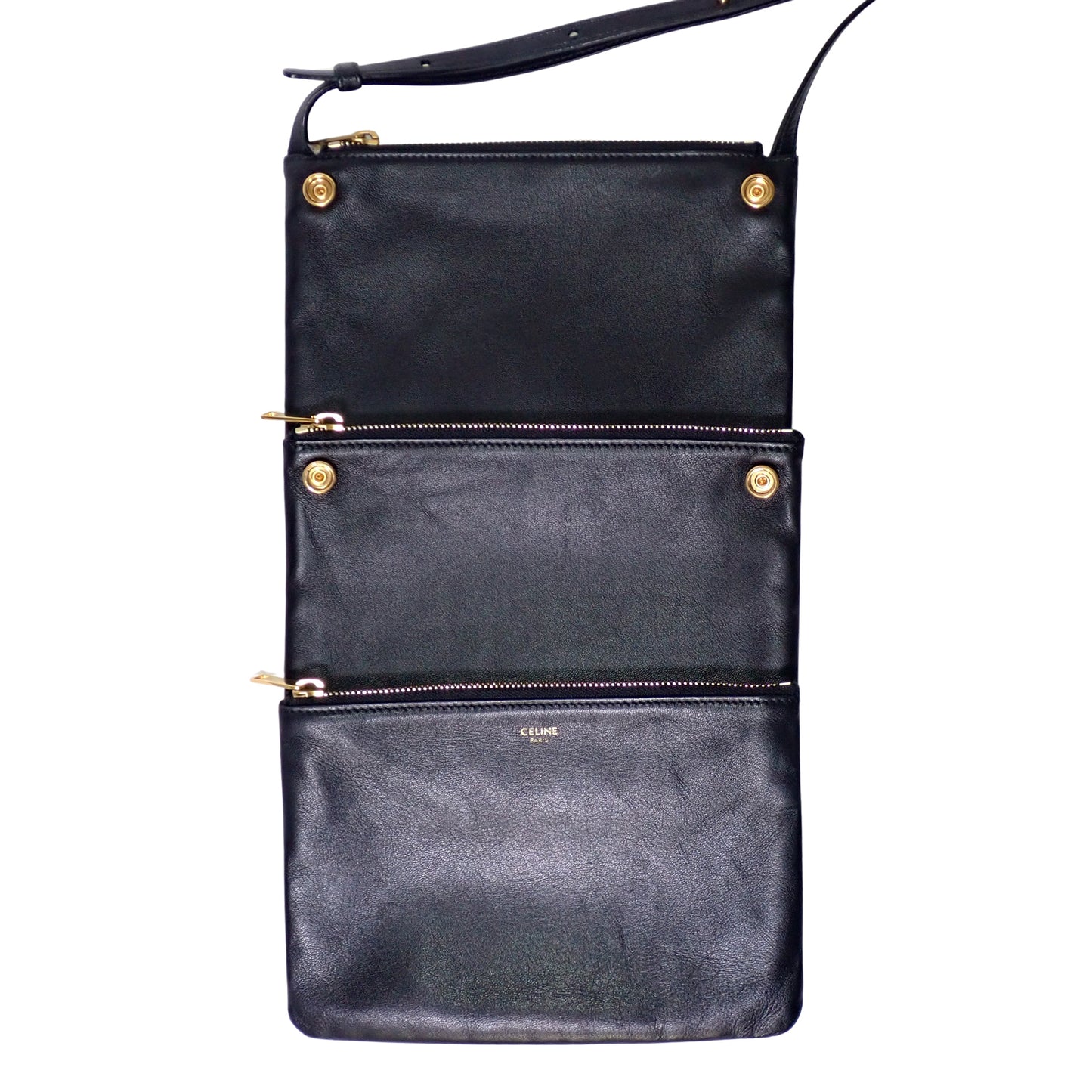 CELINE セリーヌ トリオバッグ スモール 192033 ブラック レディース ショルダーバッグ