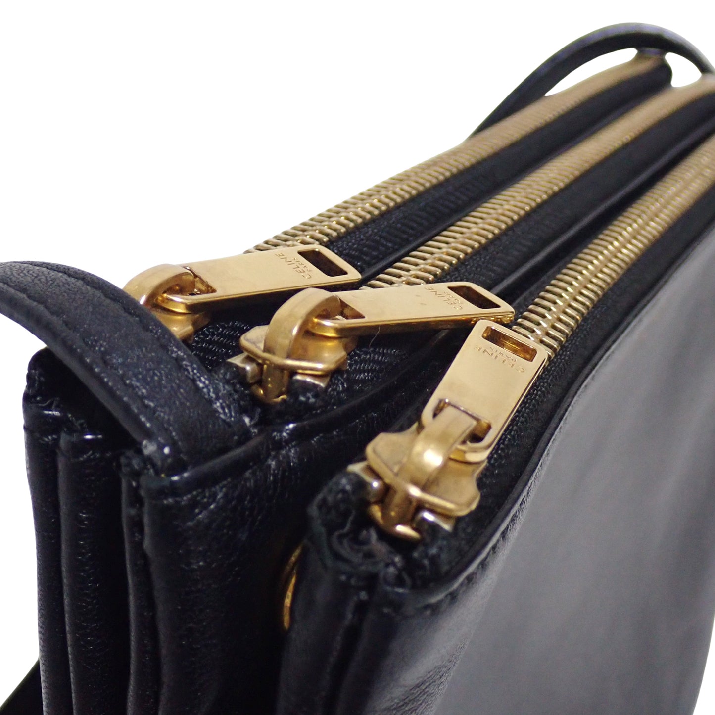CELINE セリーヌ トリオバッグ スモール 192033 ブラック レディース ショルダーバッグ