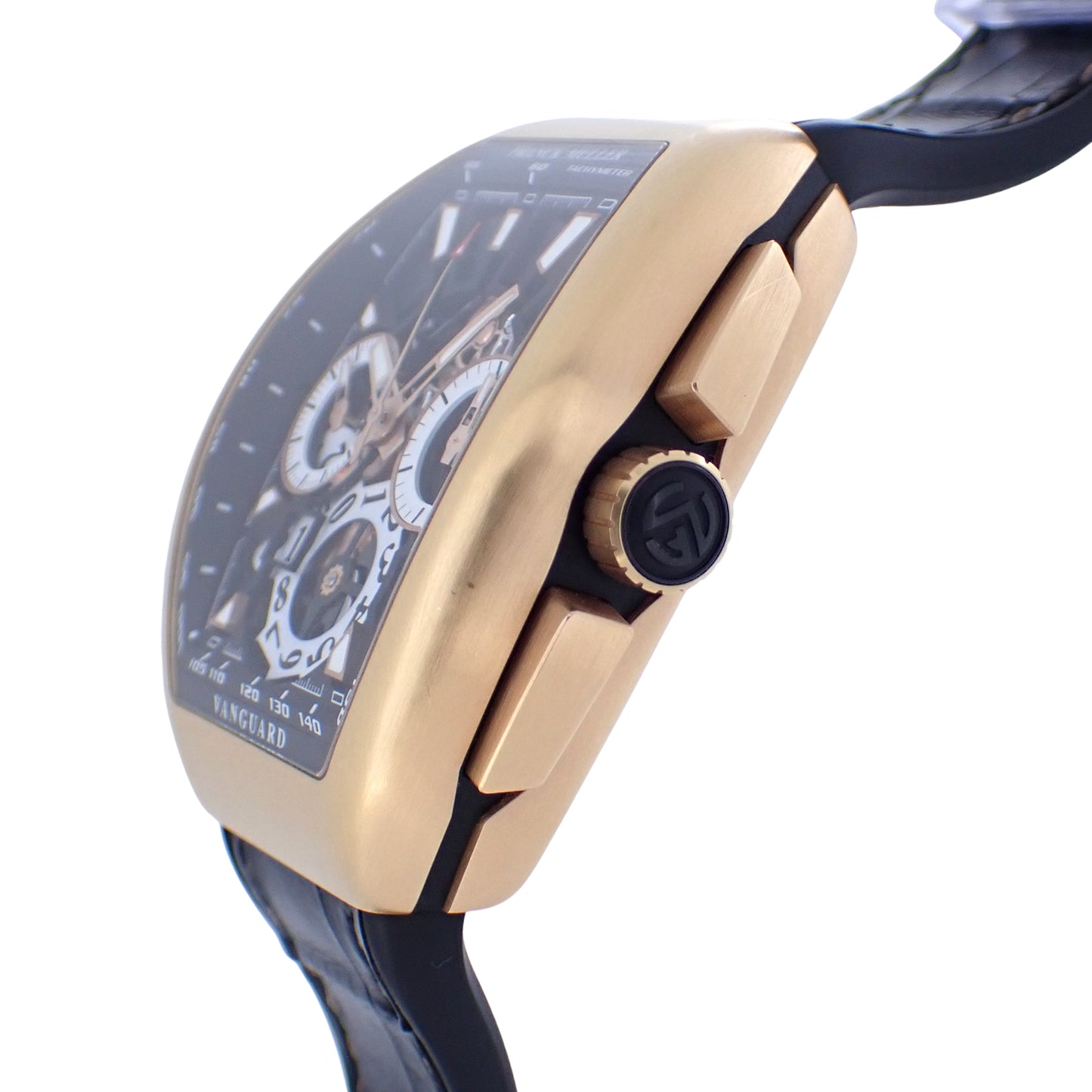K18PG FRANCK MULLER フランクミュラー ヴァンガード グランデイト V45CCGD SQT 5N BRNR メンズ 腕時計