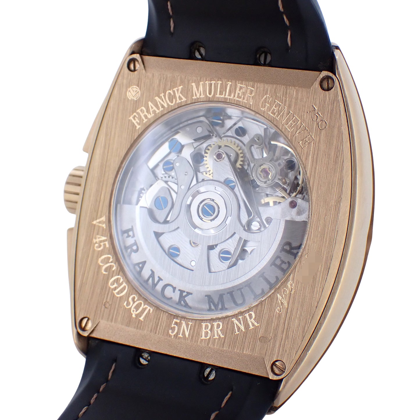 K18PG FRANCK MULLER フランクミュラー ヴァンガード グランデイト V45CCGD SQT 5N BRNR メンズ 腕時計