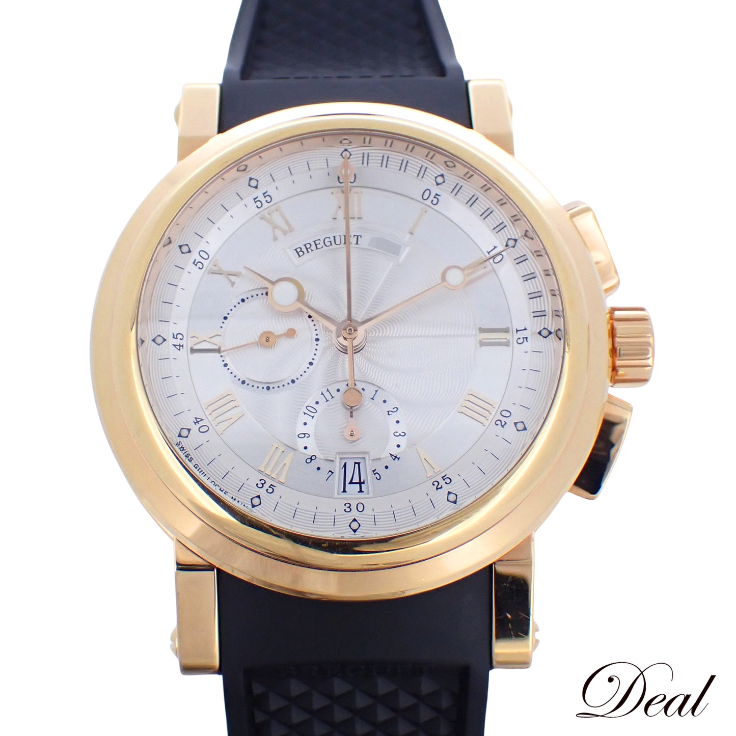 K18PG Breguet ブレゲ マリーンll クロノグラフ 5827BR/12/5ZU メンズ 腕時計