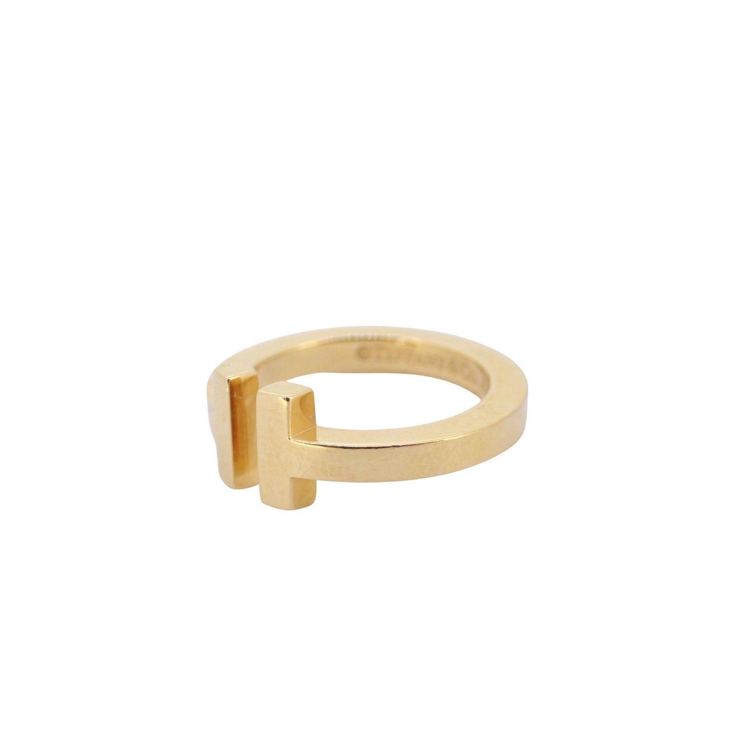 TIFFANY&Co. ティファニー Tスクエア K18YG 60147245 10号 ゴールド レディース リング 指輪