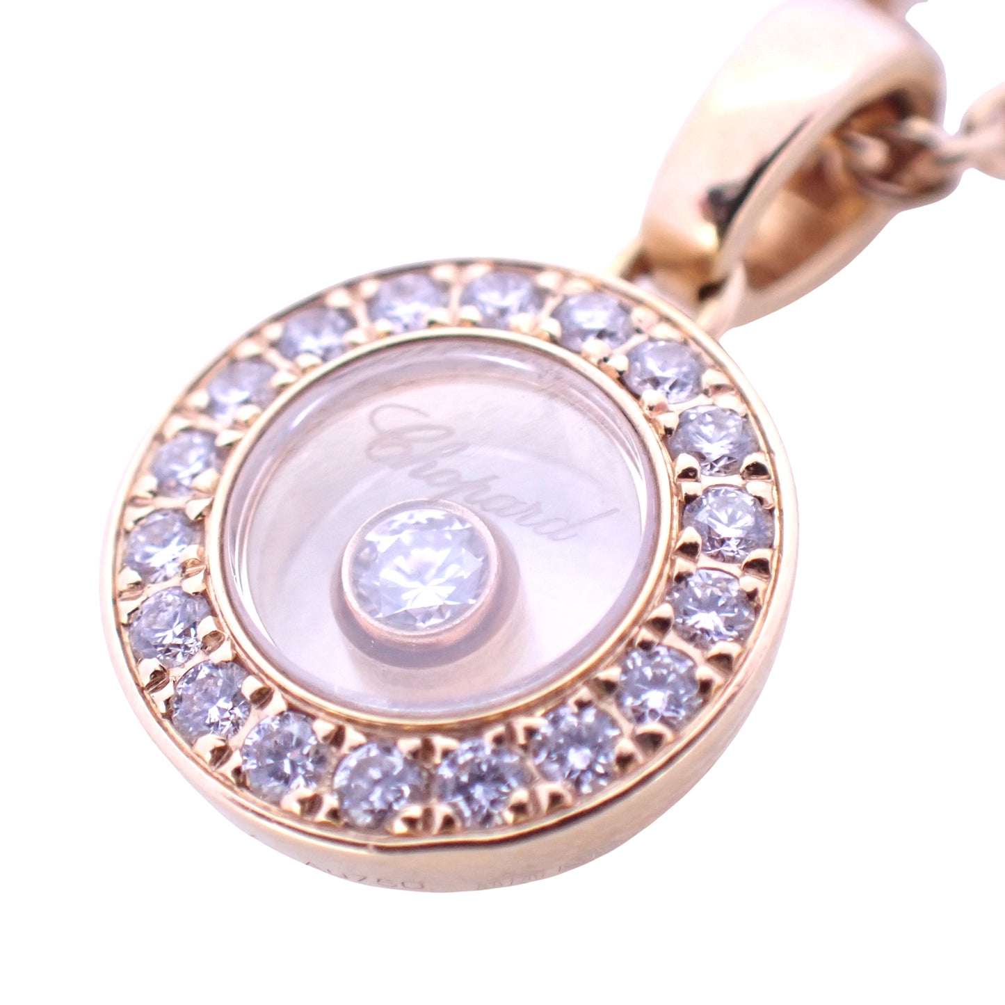 Chopard ショパール ハッピーダイヤモンド アイコン K18RG ダイヤ 79A017-5201 ゴールド レディース ネックレス