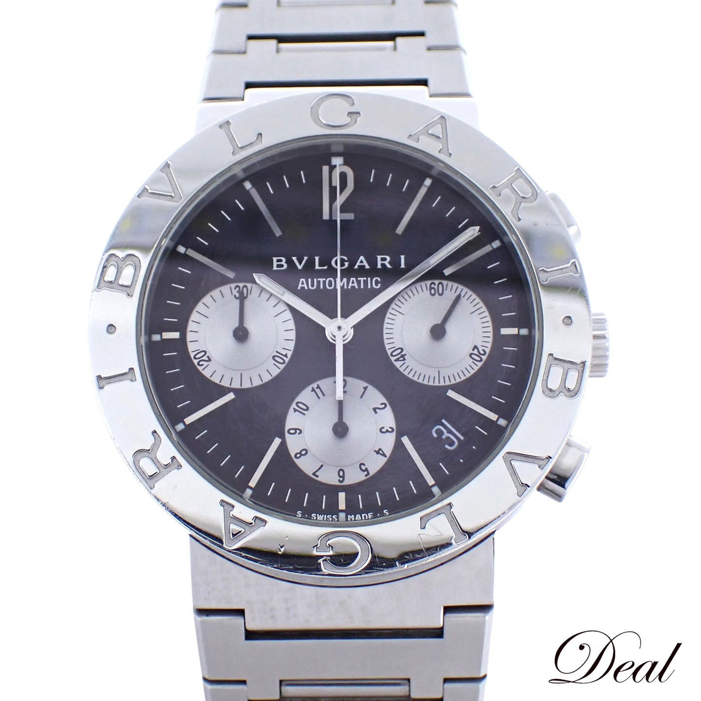 BVLGARI ブルガリ ブルガリブルガリ クロノ BB38SSCH メンズ 腕時計
