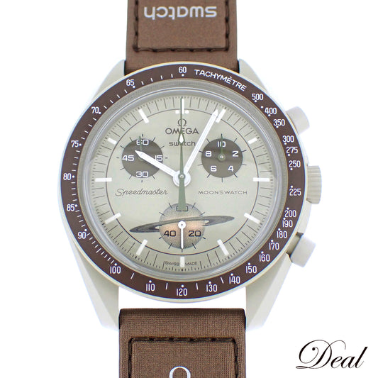 未使用 保管品 Swatch スウォッチ オメガ×スウォッチ ミッション トゥ サターン SO33T100 土星 メンズ 腕時計