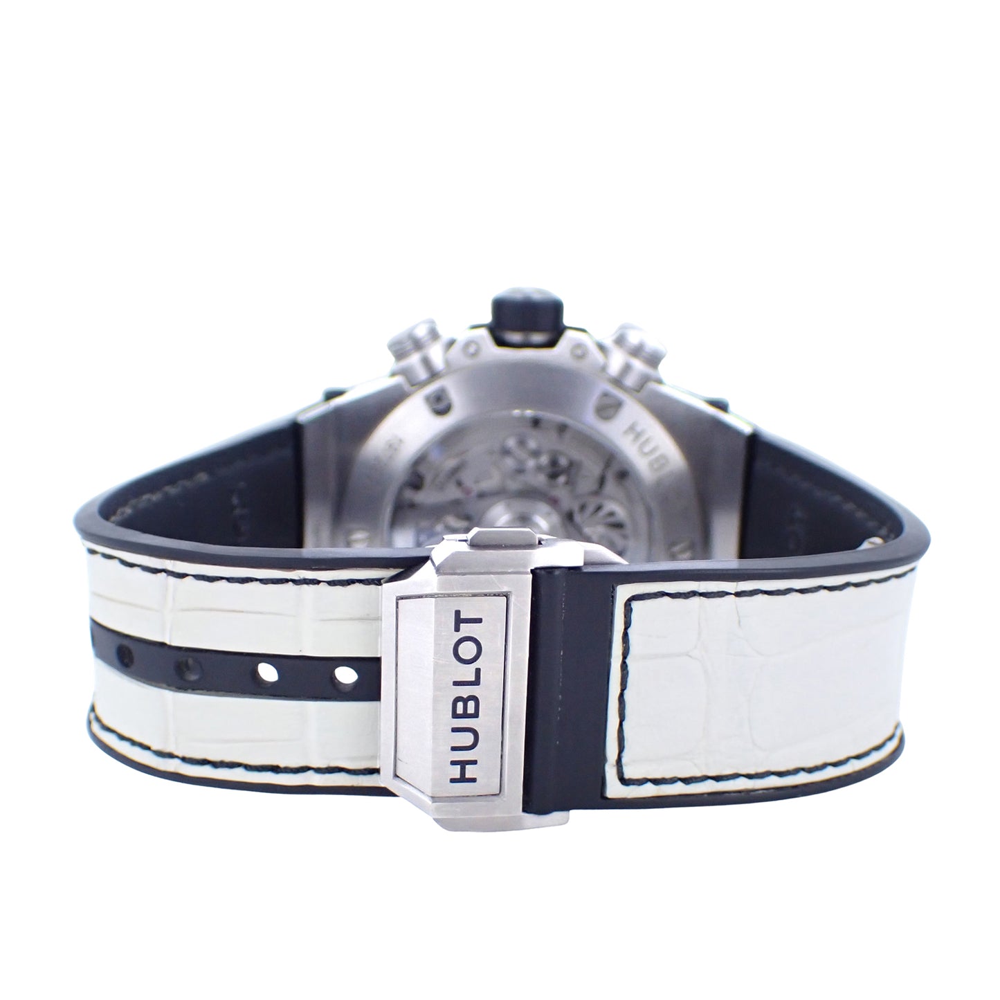 日本限定 HUBLOT ウブロ ビッグバン ウニコ ブラック&ホワイト 411.NE.2010.LR.JSM15 メンズ 腕時計