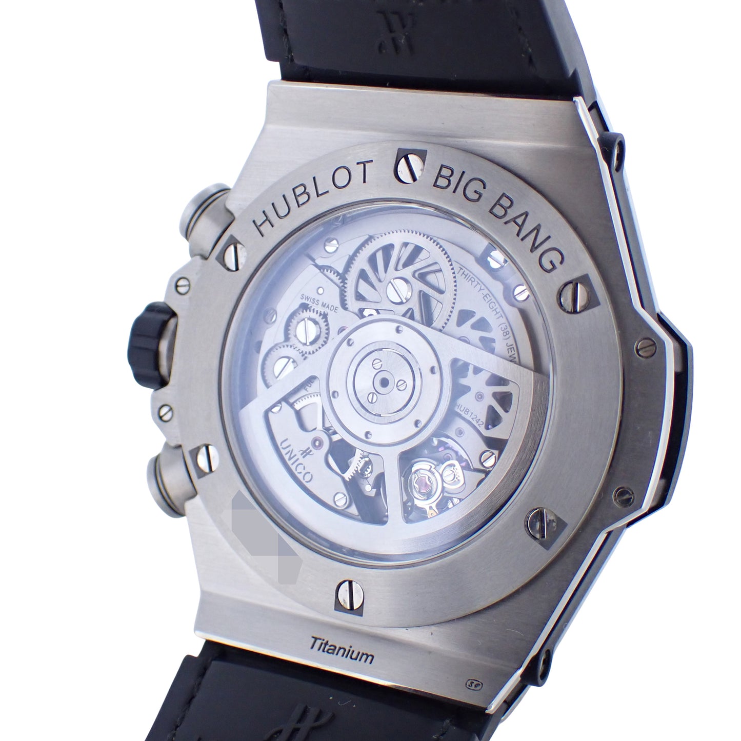 日本限定 HUBLOT ウブロ ビッグバン ウニコ ブラック&ホワイト 411.NE.2010.LR.JSM15 メンズ 腕時計