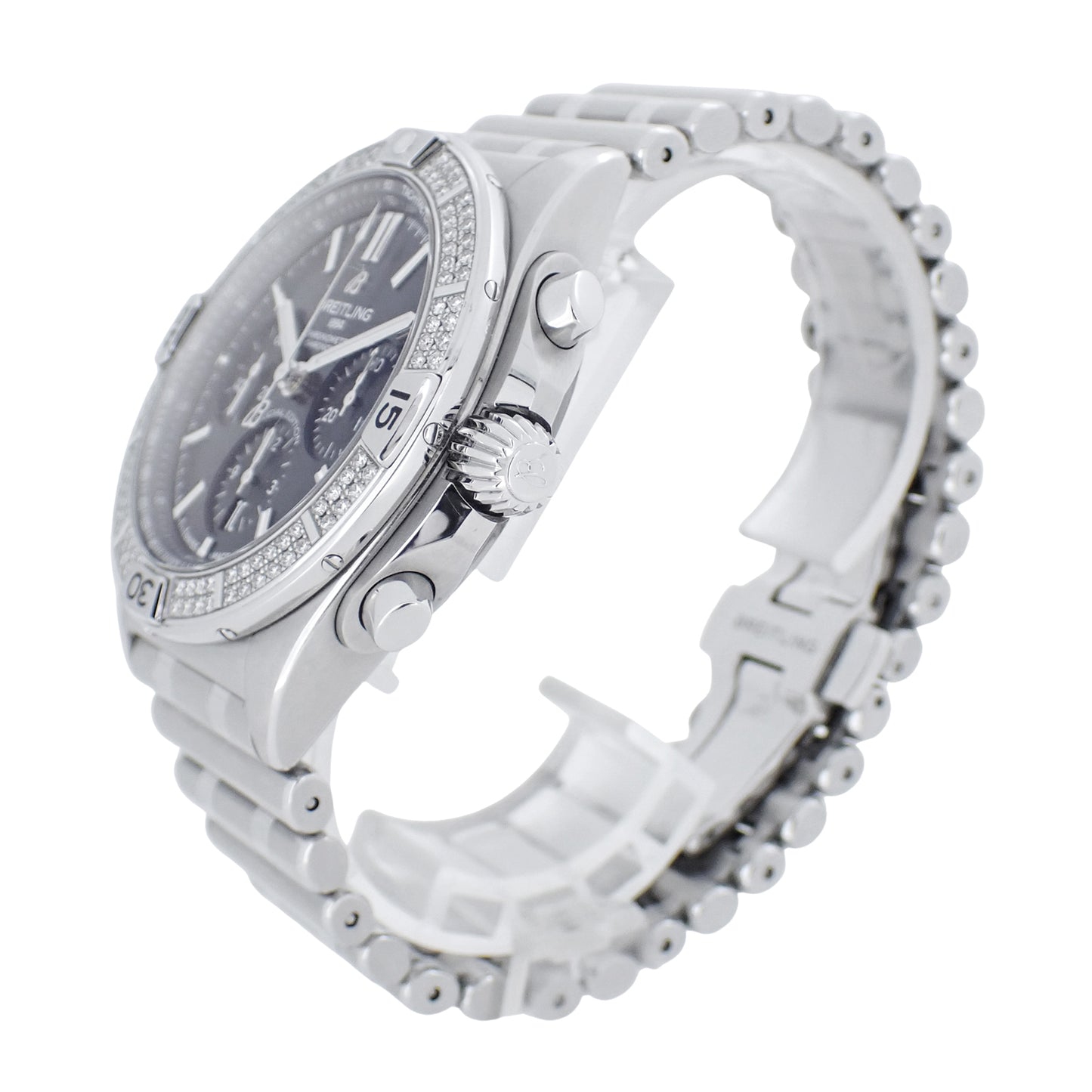 日本限定 BREITLING ブライトリング クロノマット B01 42 AB0134 ダイヤベゼル ブラックシェル メンズ 腕時計