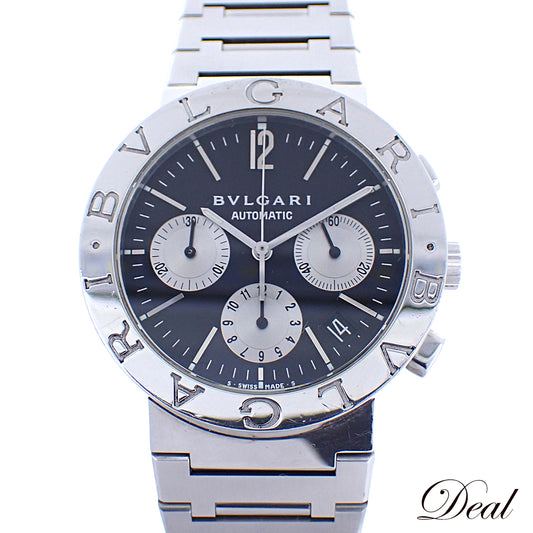 BVLGARI ブルガリ ブルガリブルガリ クロノグラフ BB38SSCH メンズ 腕時計