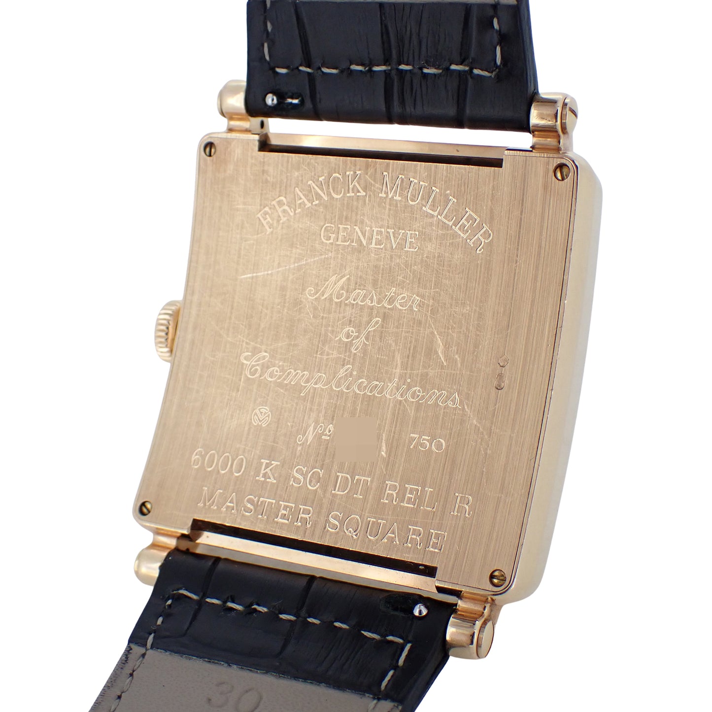 K18YG FRANCK MULLER フランクミュラー マスタースクエア キング 6000KSCDTRELR メンズ 腕時計