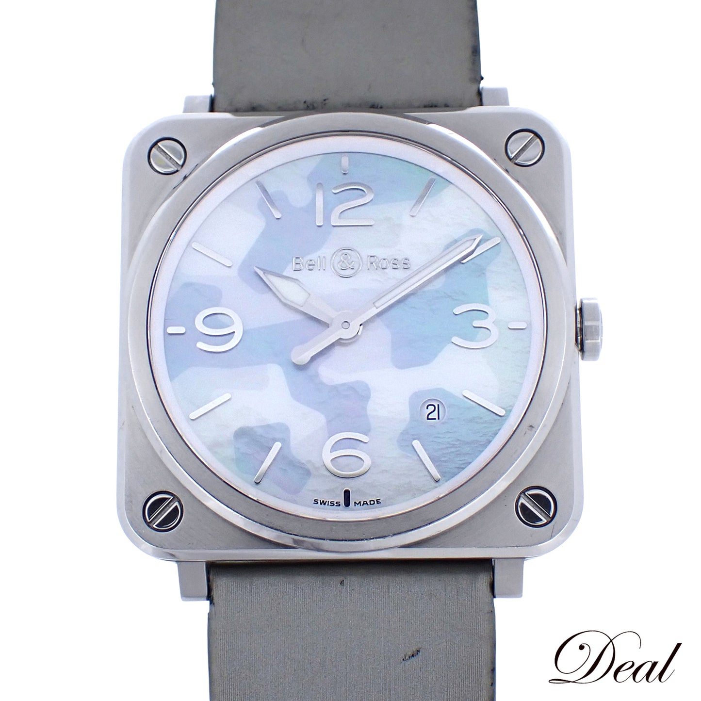 Bell＆Ross ベル＆ロス BR-S グレーカモフラージュ BRS-64-S ユニセックス 男女兼用 メンズ 腕時計