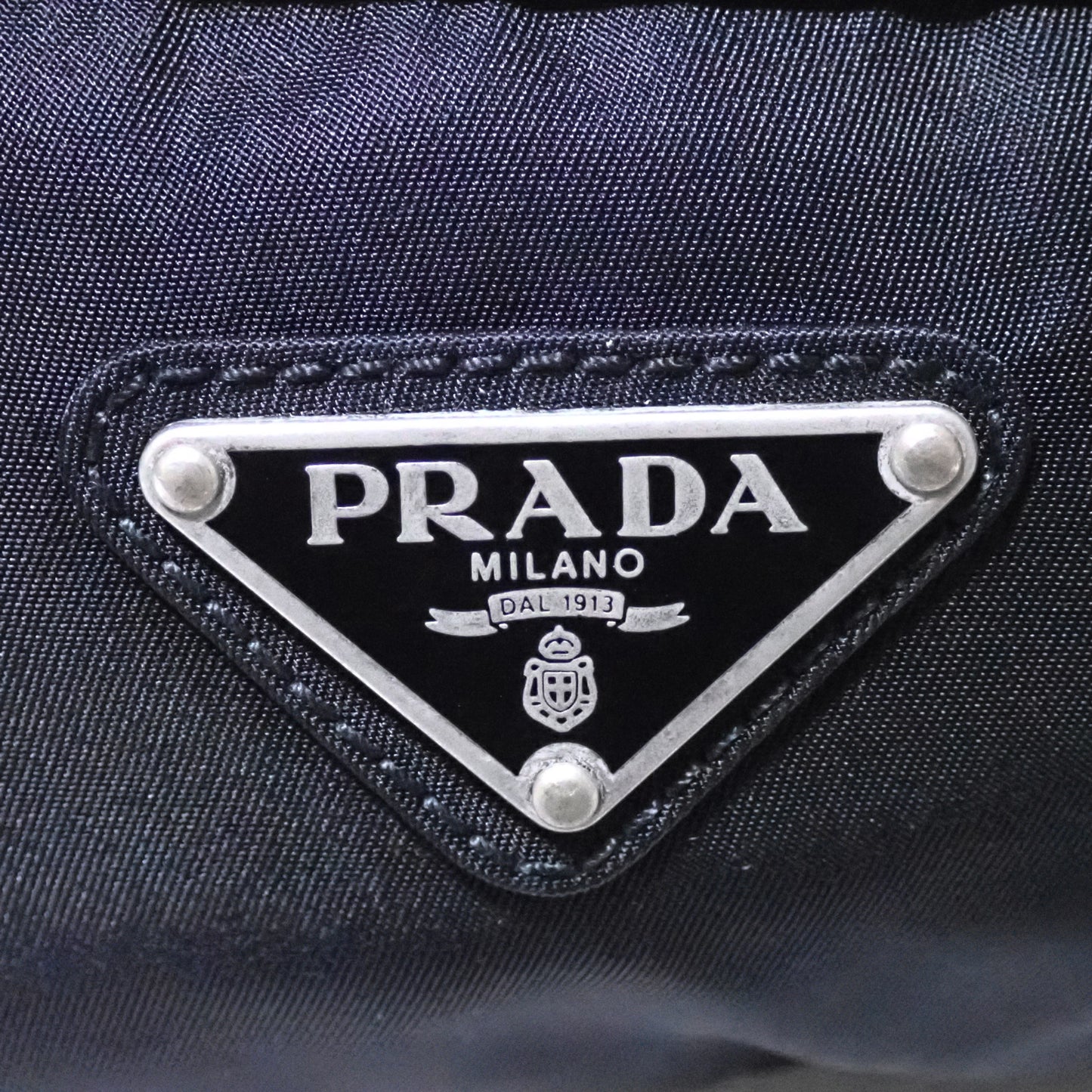 PRADA プラダ トライアングル ロゴ ナイロン 2VL132 ウエストポーチ ユニセックス ブラック メンズ ボディバッグ
