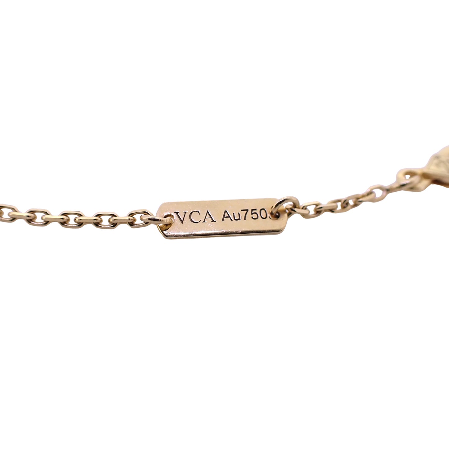 Van Cleef & Arpels ヴァンクリーフ＆アーペル ヴィンテージアルハンブラ K18YG マザーオブパール VCARA45900 ゴールド レディース ネックレス
