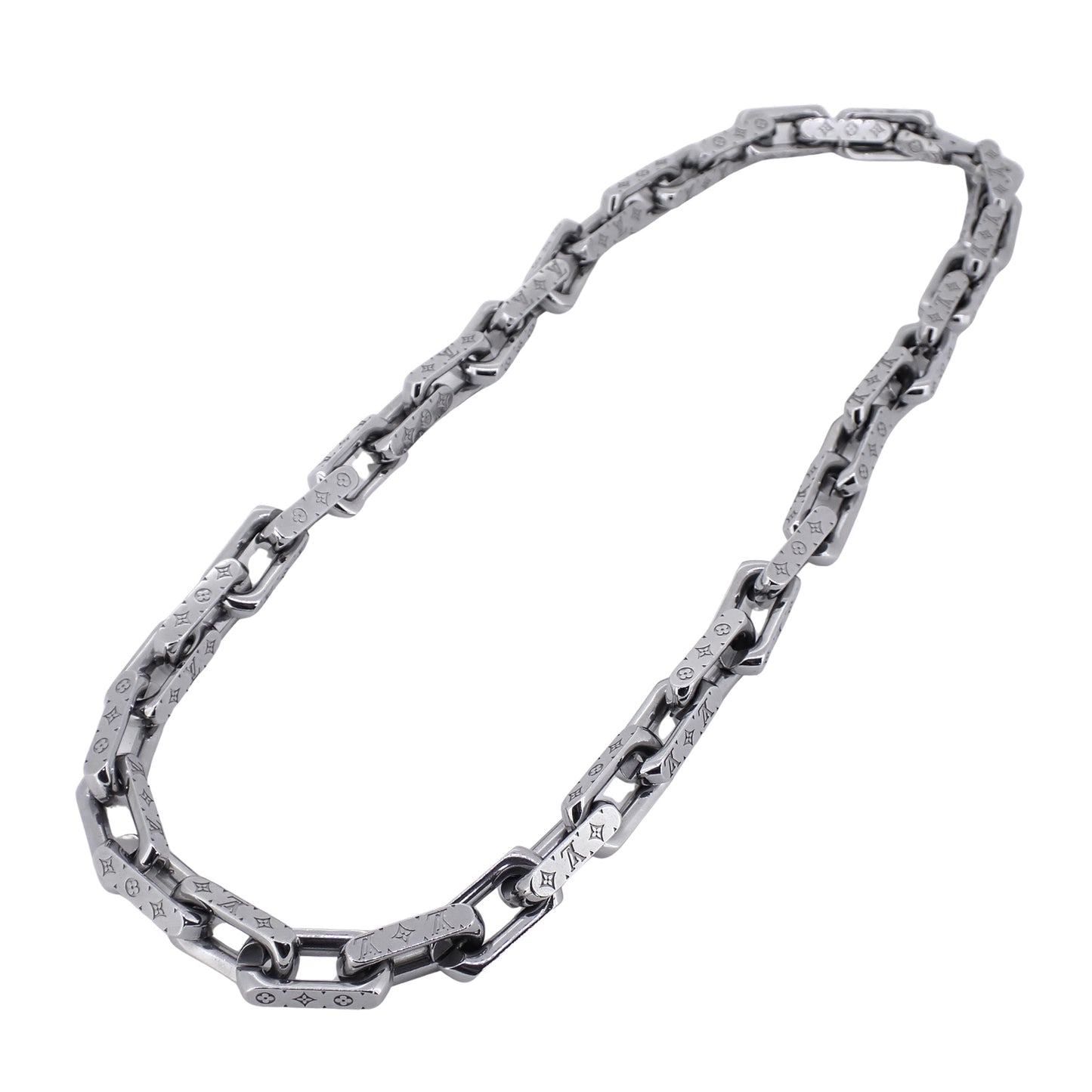 LOUIS VUITTON ルイ・ヴィトン モノグラムチェーン コリエ ブラスレ M00307 シルバー メンズ ネックレス
LV