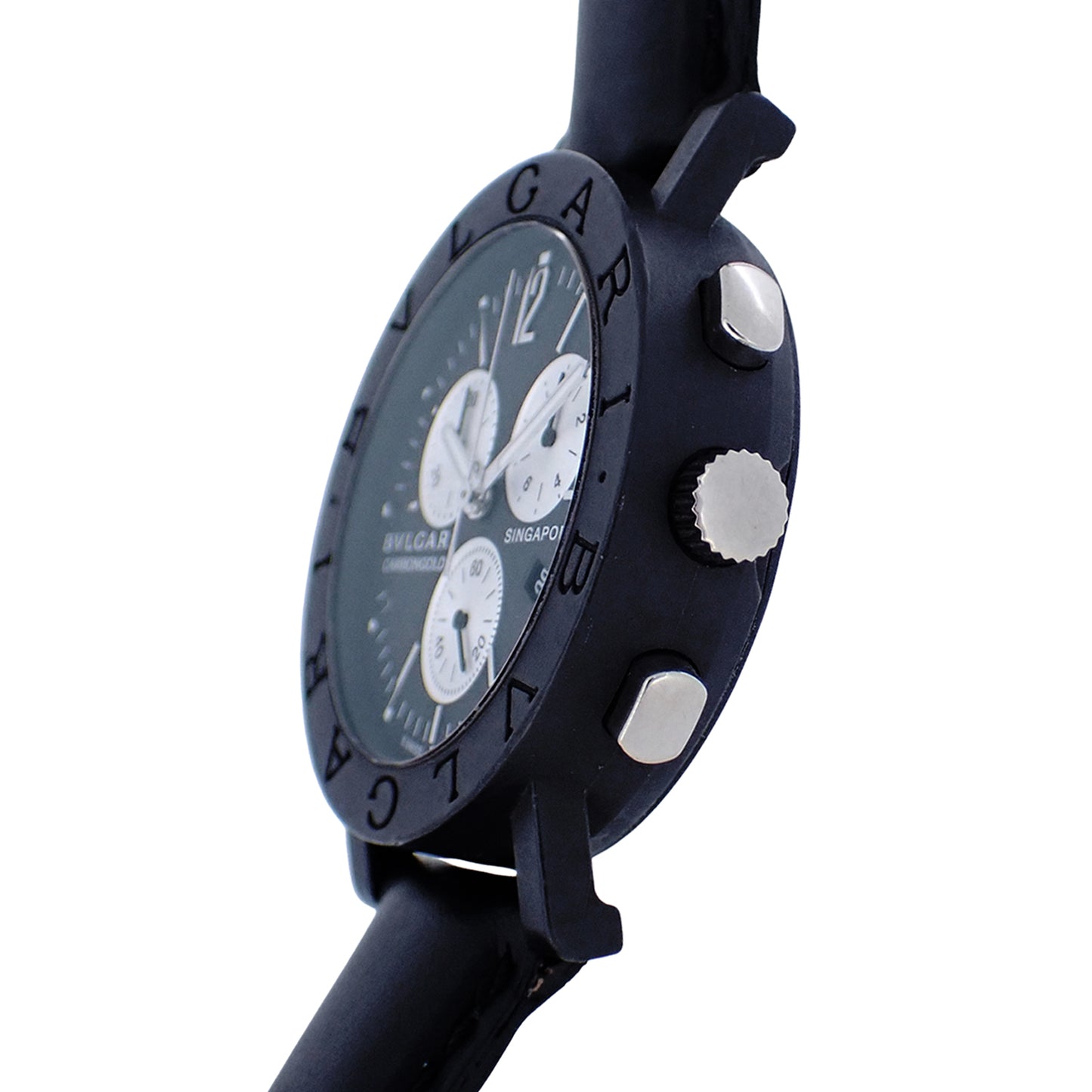 999本限定 BVLGARI ブルガリ カーボンゴールド クロノ BB38CLCH メンズ 腕時計