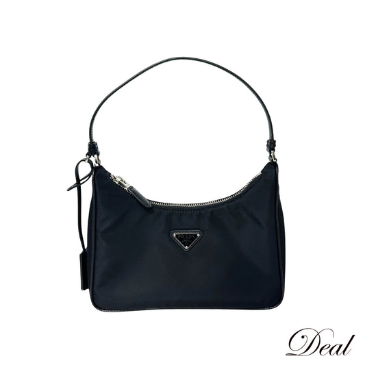 PRADA プラダ Re-Edition リエディション 2005 ナイロン ミニバッグ 1N204M ブラック レディース ハンドバッグ