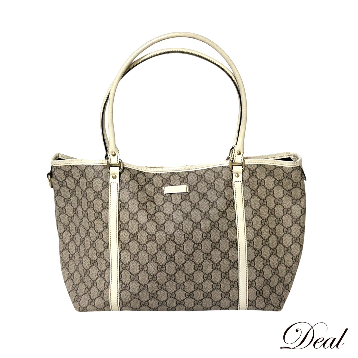 GUCCI グッチ GGスプリーム 197953 ベージュ ホワイト ベージュ レディース トートバッグ