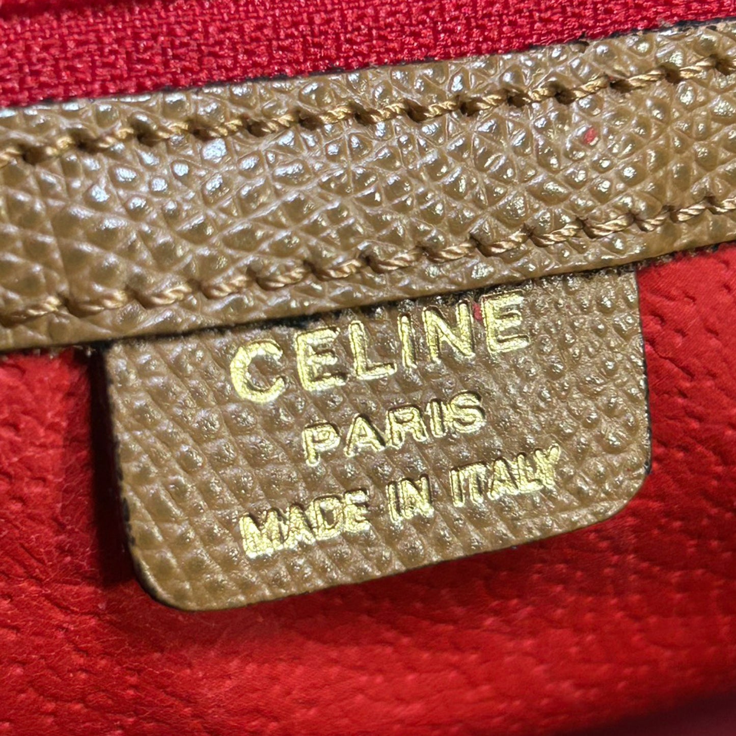 ヴィンテージ CELINE セリーヌ ボリード ボーリング キャメル ブラウン レディース ハンドバッグ