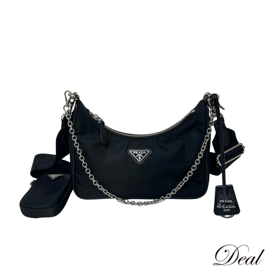 PRADA プラダ Re-Edition2005 Re-Nylon 1BH204 2way ブラック レディース ショルダーバッグ