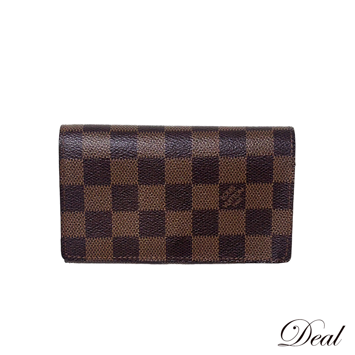LOUIS VUITTON ルイ・ヴィトン ダミエ ポルトフォイユトレゾール N61736 コンパクトウォレット ブラウン レディース 二つ折り財布
LV