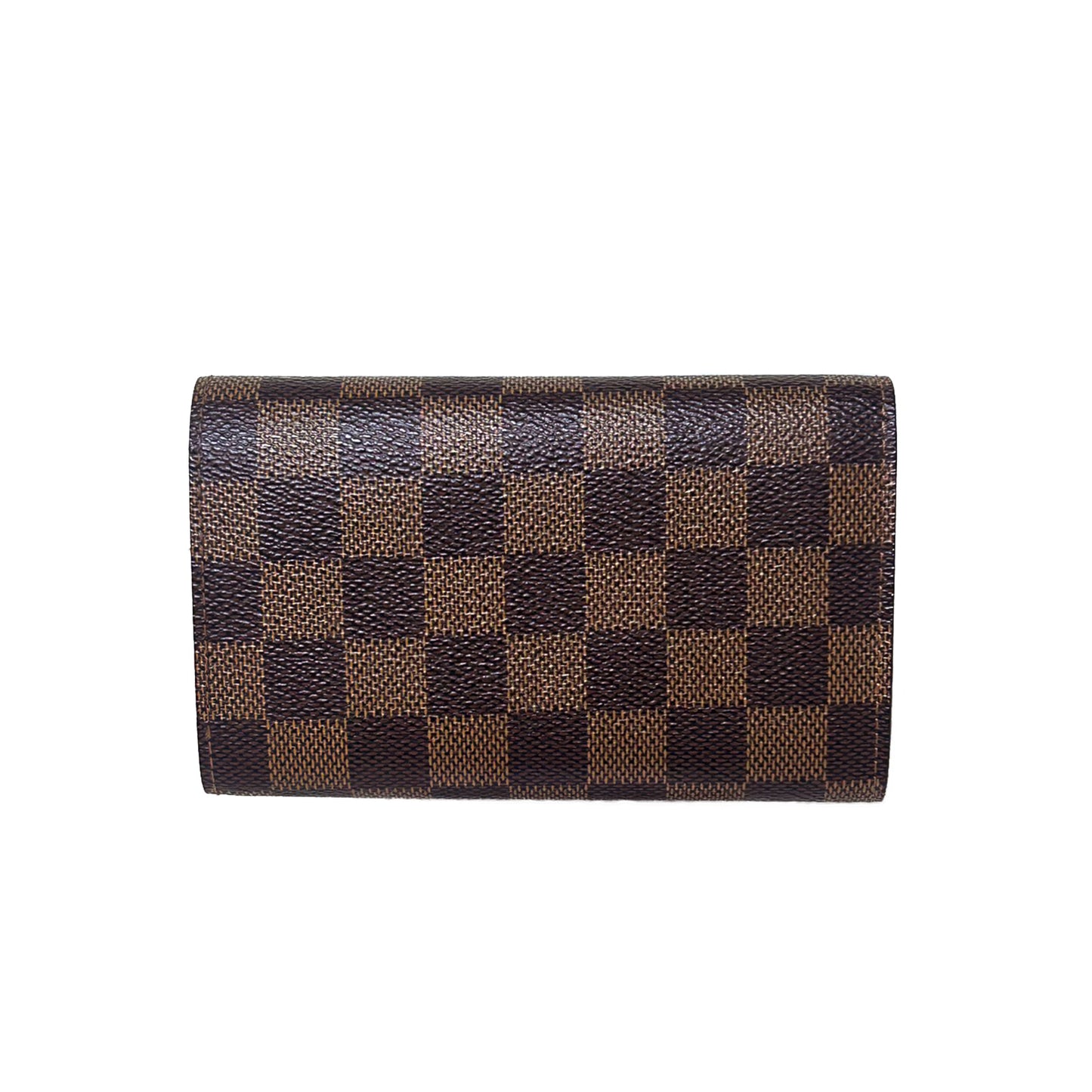 LOUIS VUITTON ルイ・ヴィトン ダミエ ポルトフォイユトレゾール N61736 コンパクトウォレット ブラウン レディース 二つ折り財布
LV