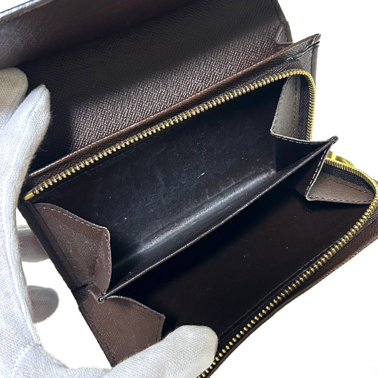 LOUIS VUITTON ルイ・ヴィトン ダミエ ポルトフォイユトレゾール N61736 コンパクトウォレット ブラウン レディース 二つ折り財布
LV