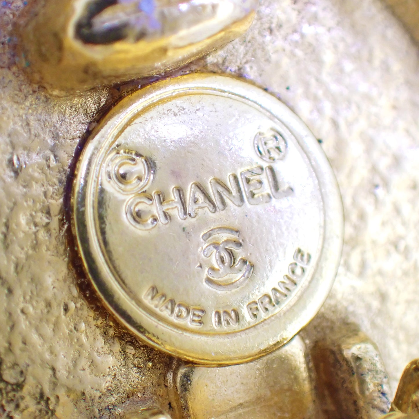 CHANEL シャネル マトラッセ フェイクパール ヴィンテージ ゴールド ゴールド レディース イヤリング