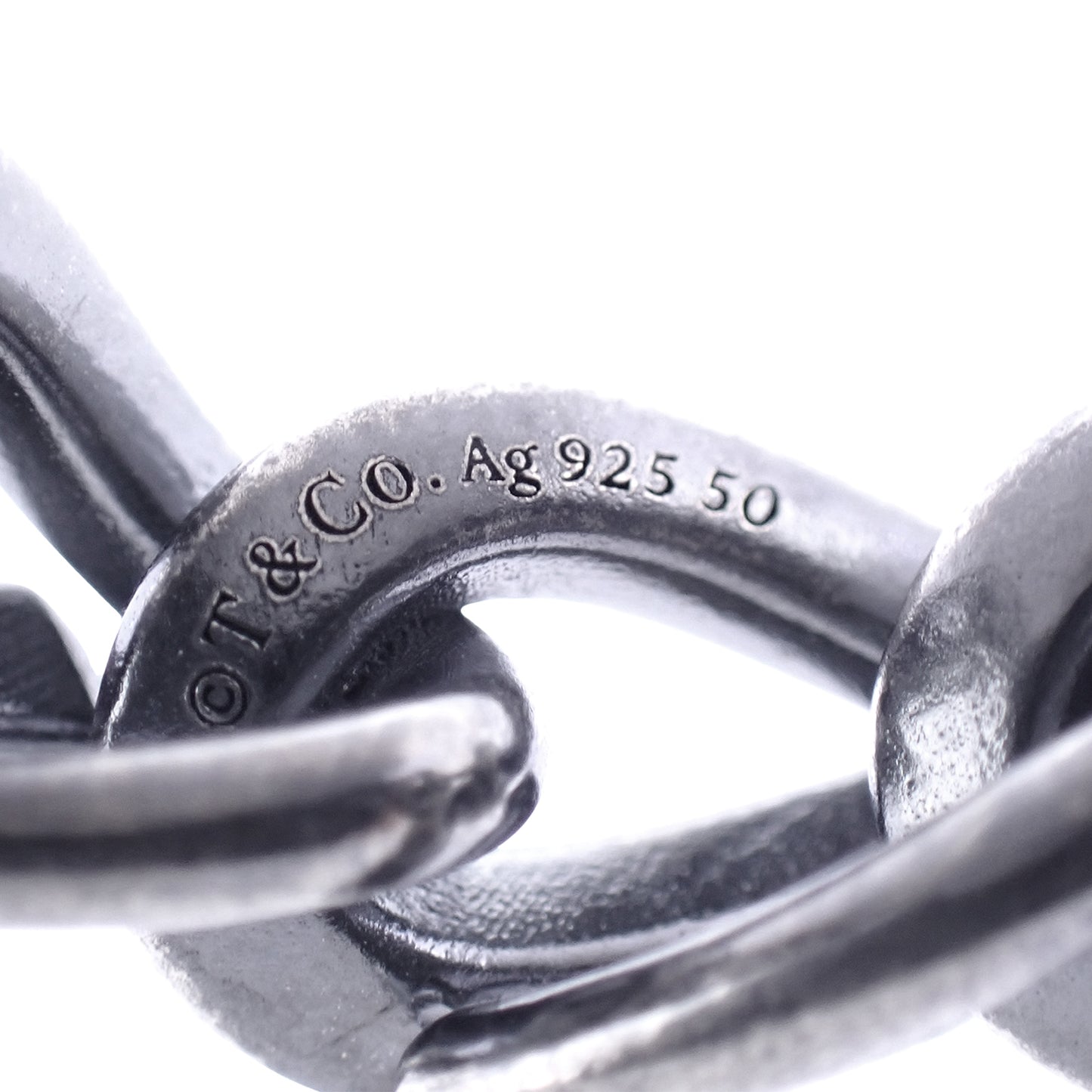 TIFFANY&Co. ティファニー フォージリング SV925 #50 いぶし仕上げ シルバー メンズ リング 指輪