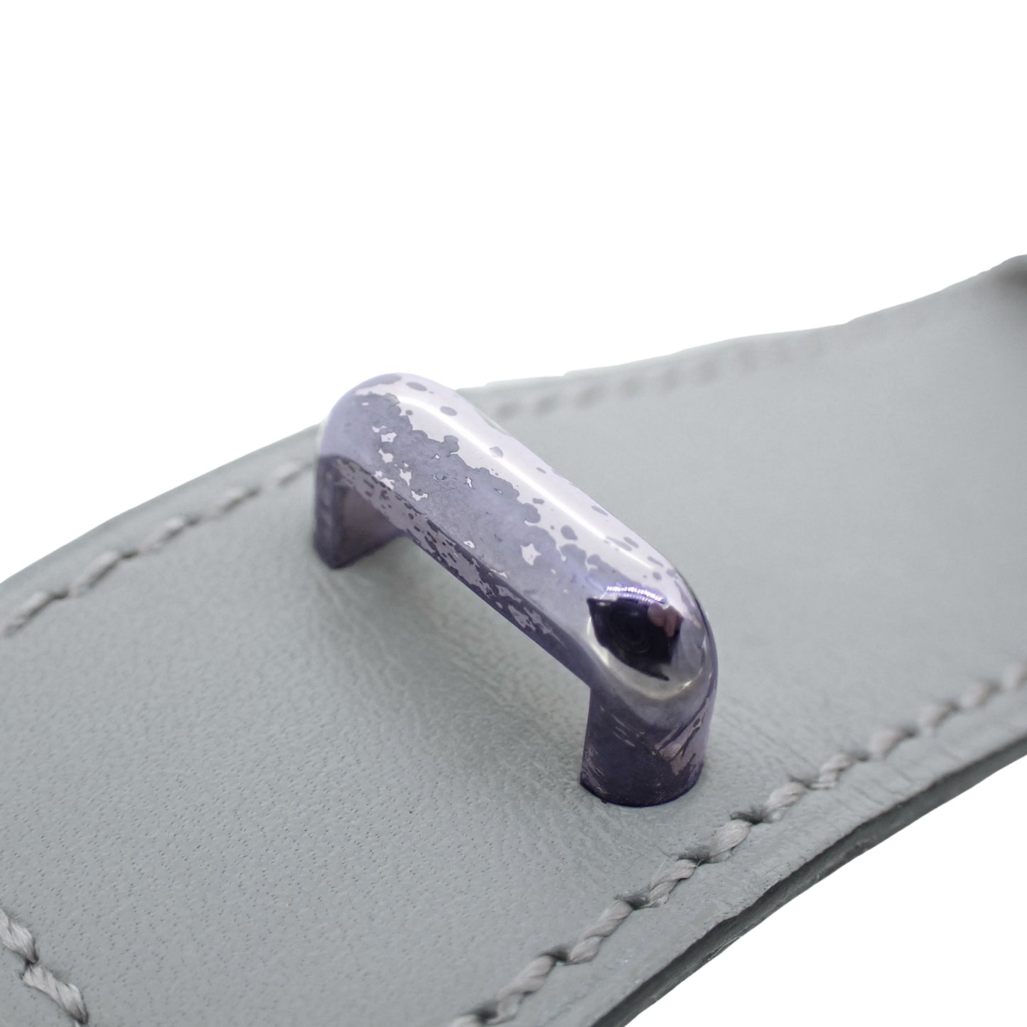 HERMES エルメス アルテミス レザー グレー グレー レディース ブレスレット