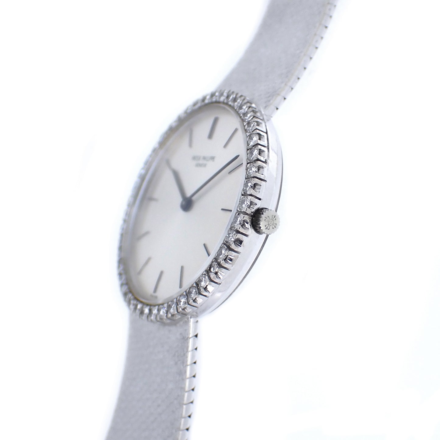 K18WG ベゼルダイヤ PATEK PHILIPPE パテックフィリップ カラトラバ 3520/012 メンズ 腕時計