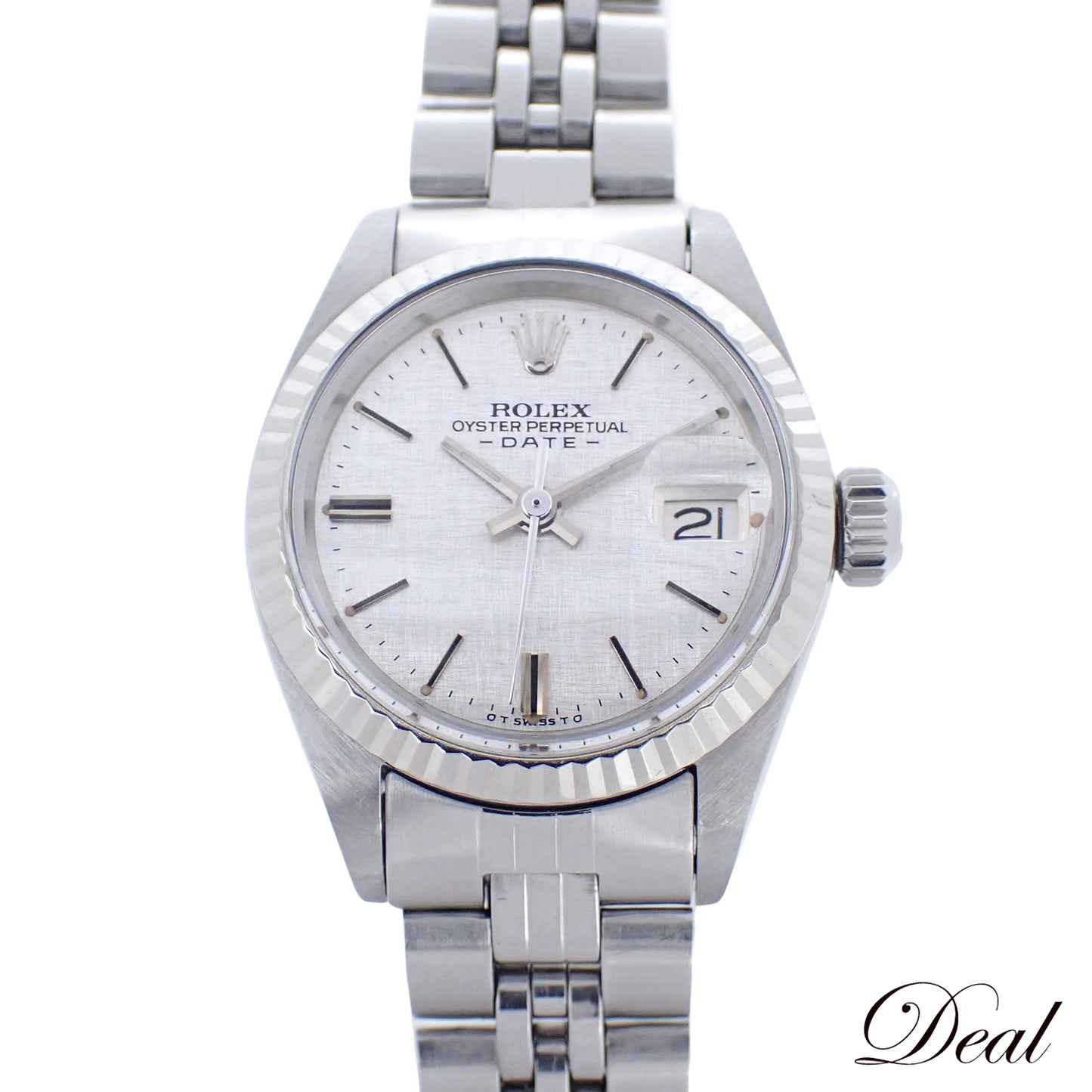 ROLEX ロレックス オイスターパーペチュアル デイト 6917 絹目 1971年 レディース 腕時計
