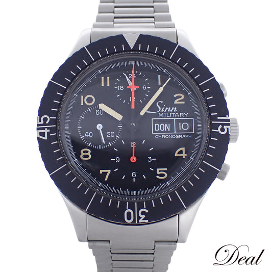 Sinn ジン ミリタリー クロノグラフ レマニア5100 156.B ヴィンテージ メンズ 腕時計