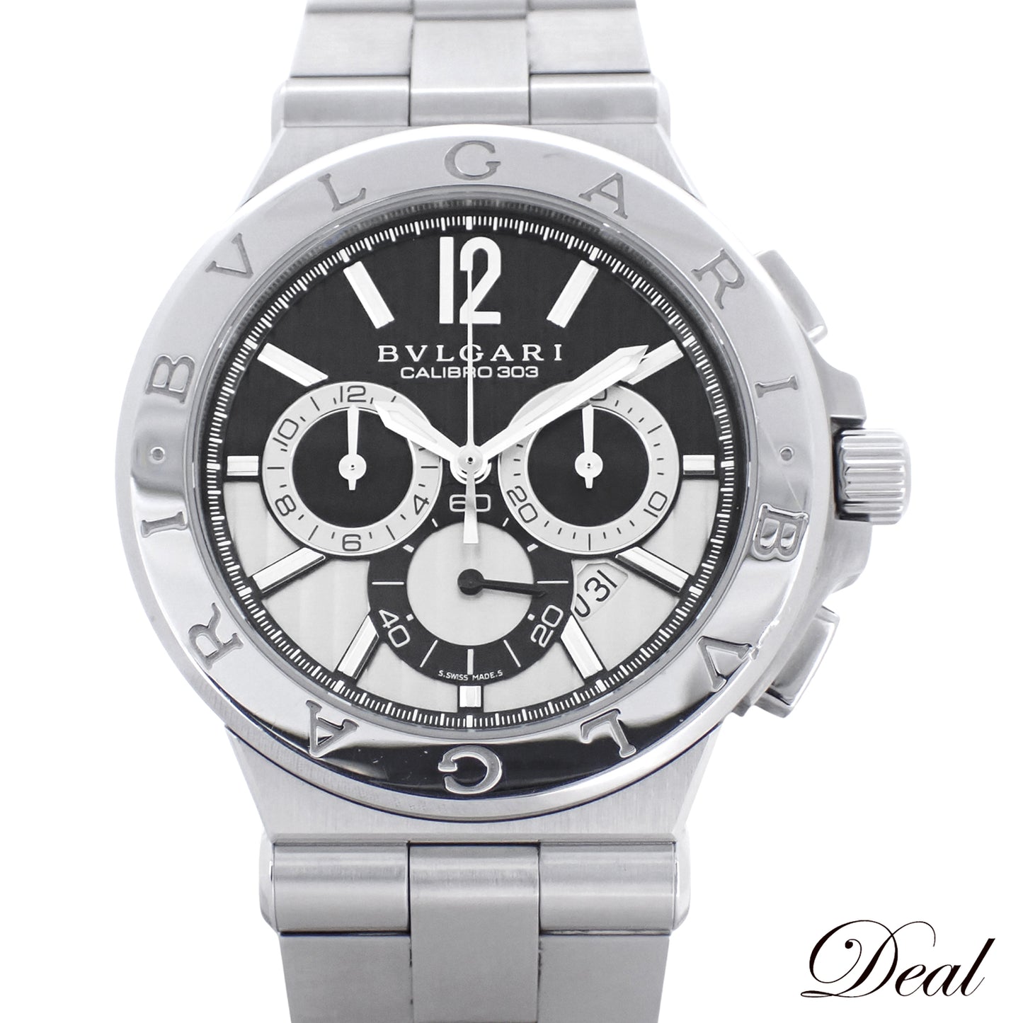 BVLGARI ブルガリ ディアゴノ カリブロ303 DG42SCH メンズ 腕時計