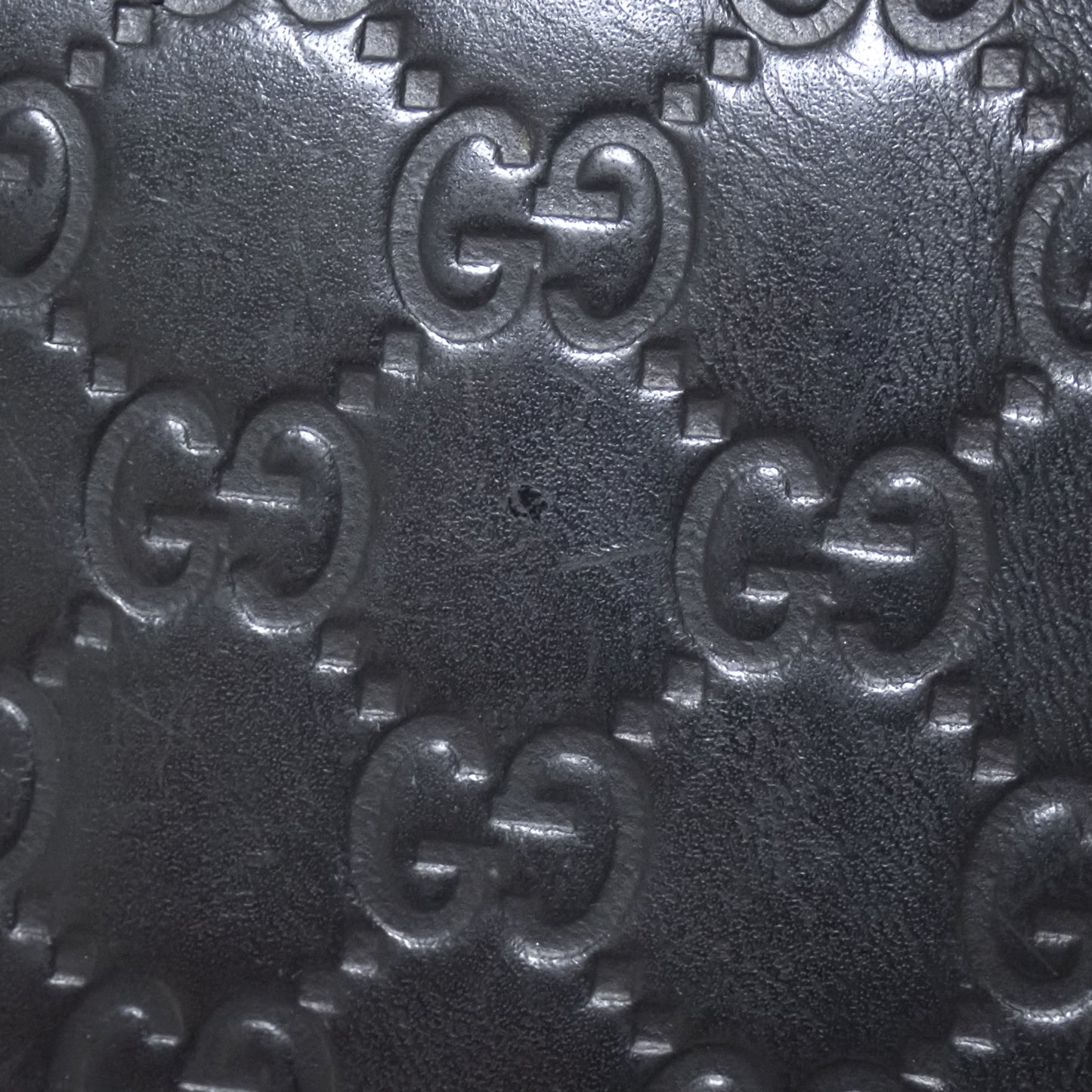 GUCCI グッチ GG シマ 237359 ブラック ブラック メンズ 二つ折り財布