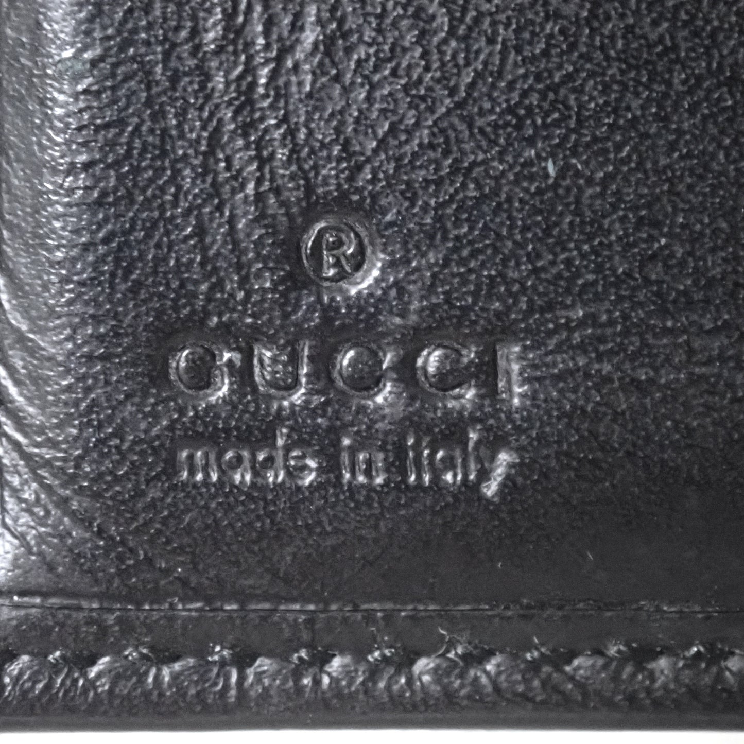 GUCCI グッチ GG シマ 237359 ブラック ブラック メンズ 二つ折り財布