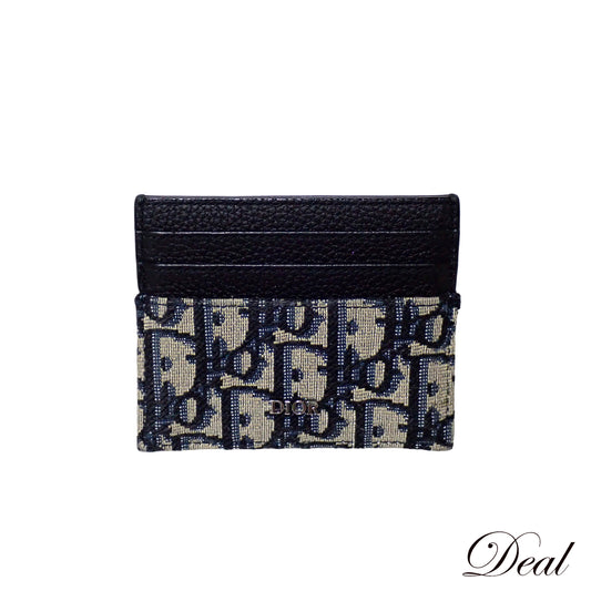 DIOR ディオール オブリーク 2ESCH135YSE_H05E カードホルダー ネイビー メンズ カードケース