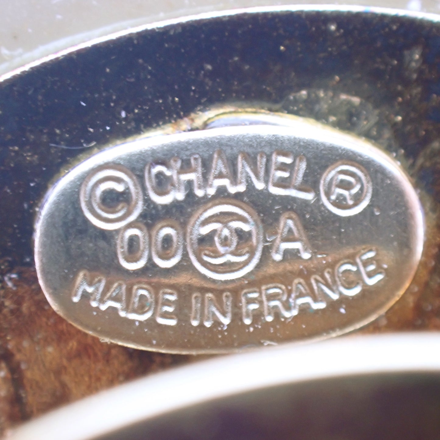 CHANEL シャネル ココマーク スタッズ 00A ベージュ ゴールド ベージュ レディース バレッタ