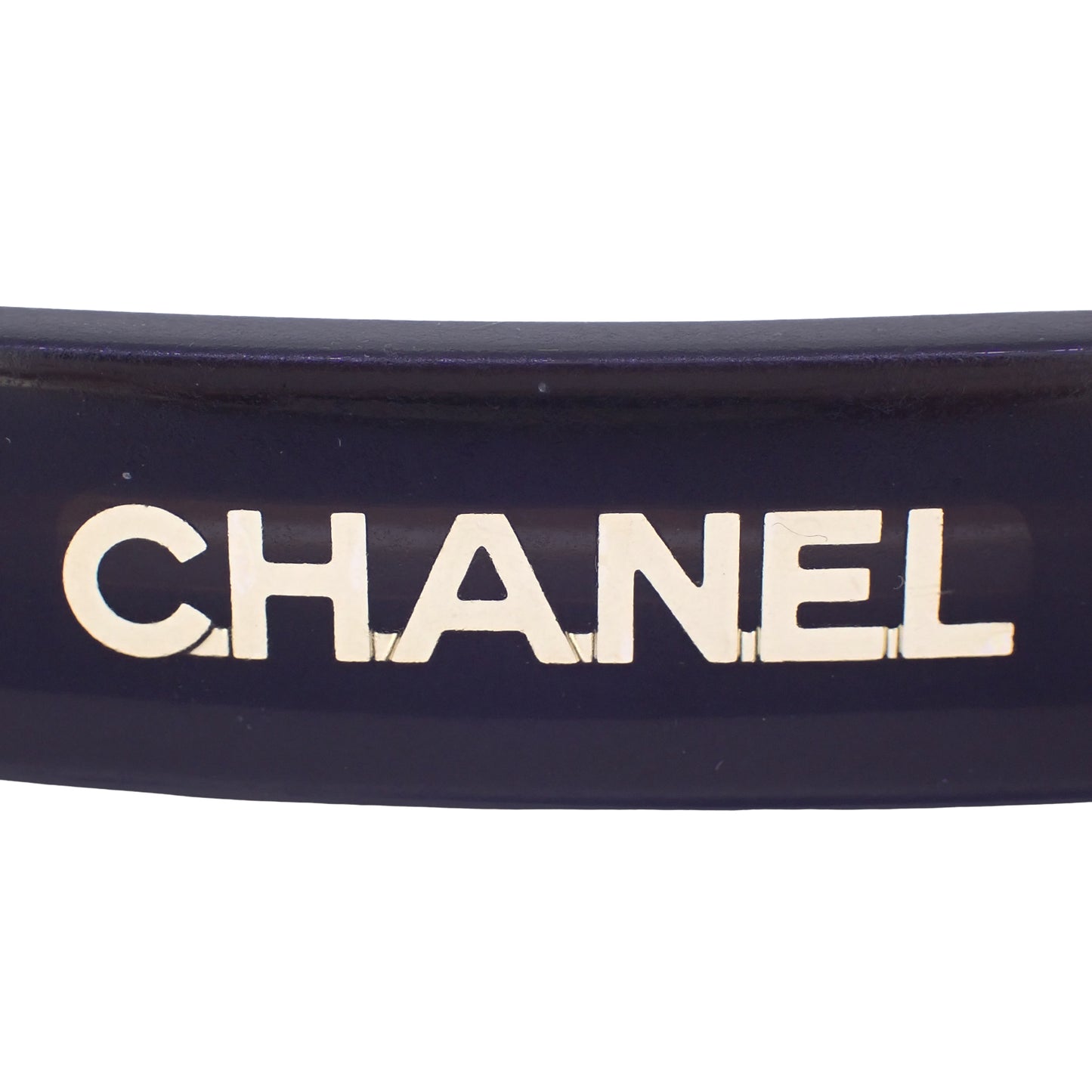 CHANEL シャネル ロゴ グラデーション ピンク×ブラック 01A レジン マルチカラー レディース バレッタ