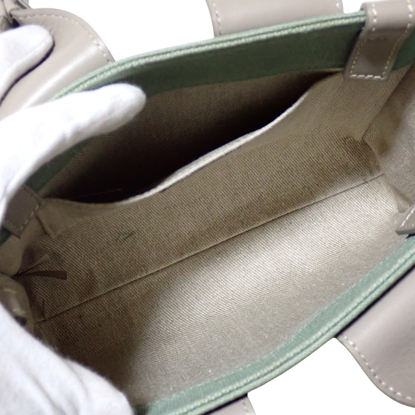 美品 Chloe クロエ ウッディ スモール トートバッグ リネンキャンバス CHC22WS397J27 マルチカラー レディース ショルダーバッグ