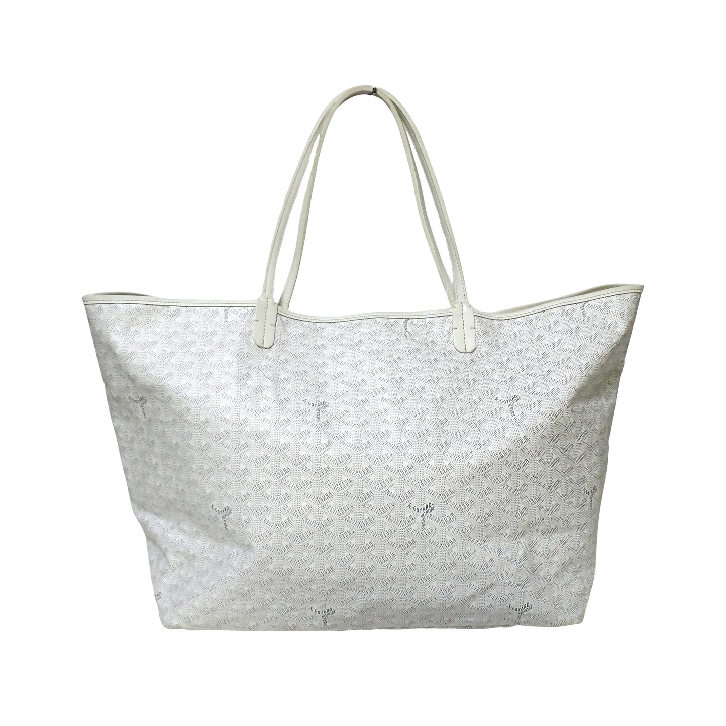 GOYARD ゴヤール サンルイGM ホワイト ポーチ付 ホワイト レディース トートバッグ