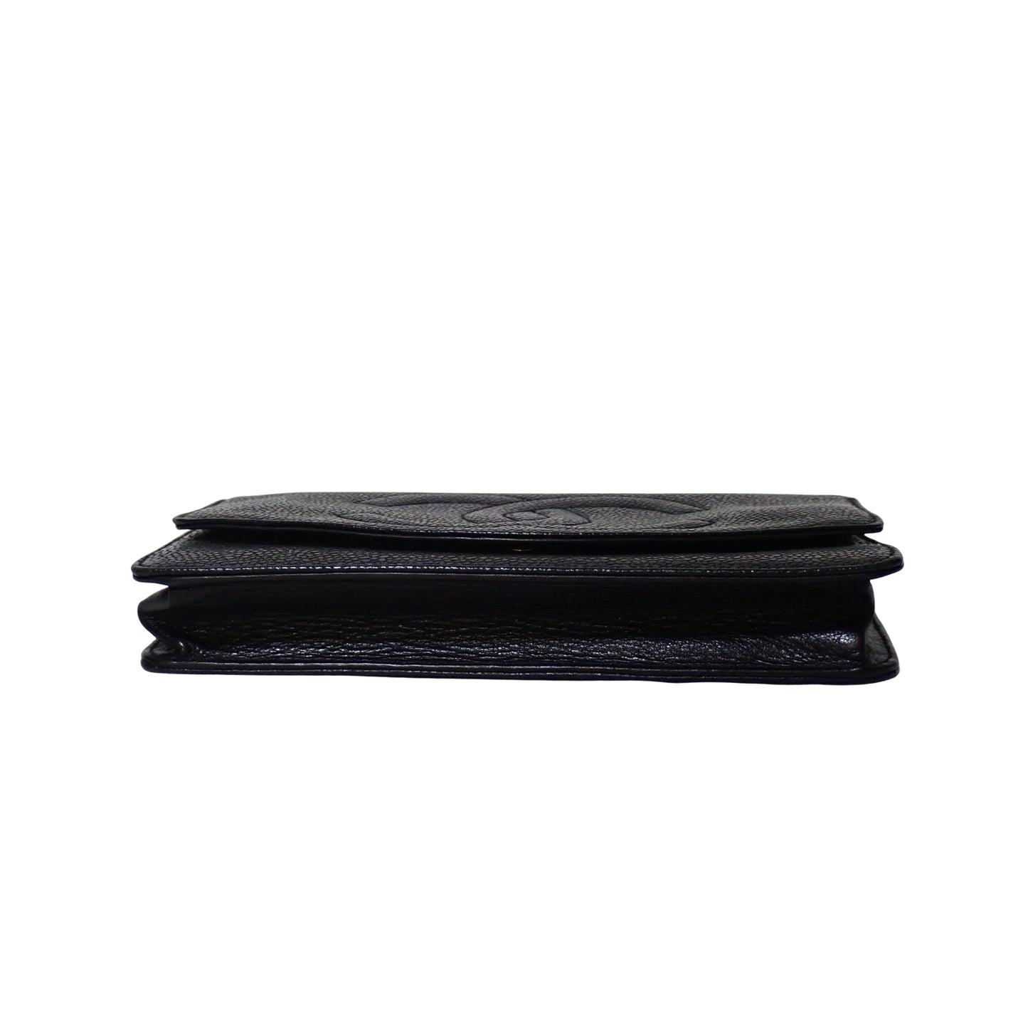 CHANEL シャネル ココマーク チェーンウォレット P16098 キャビアスキン ヴィンテージ ブラック レディース ショルダーバッグ