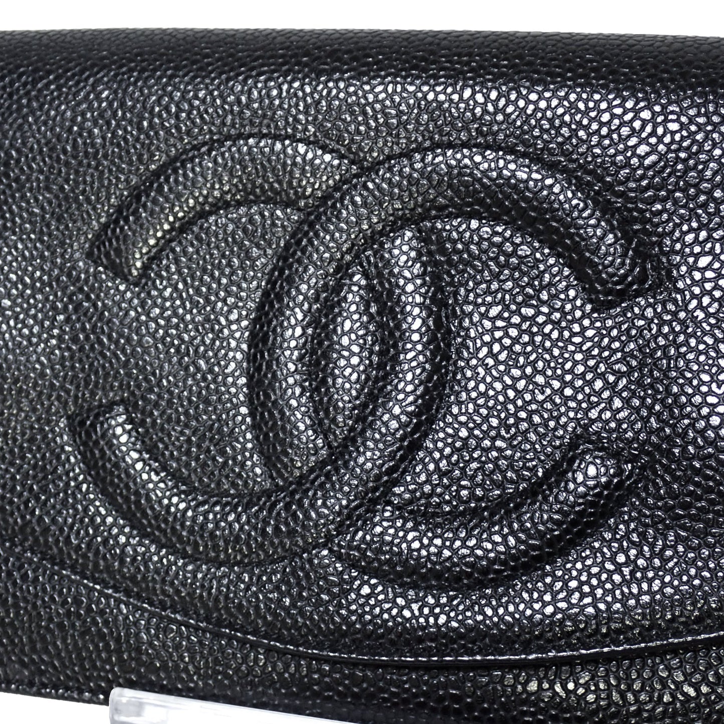 CHANEL シャネル ココマーク チェーンウォレット P16098 キャビアスキン ヴィンテージ ブラック レディース ショルダーバッグ