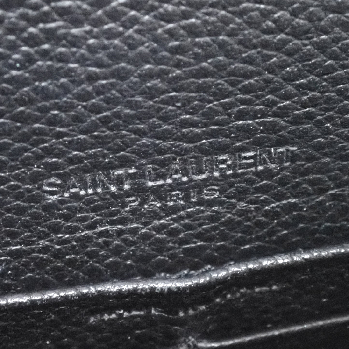 SAINT LAURENT サンローラン フラップ ブラック ブラック レディース 長財布