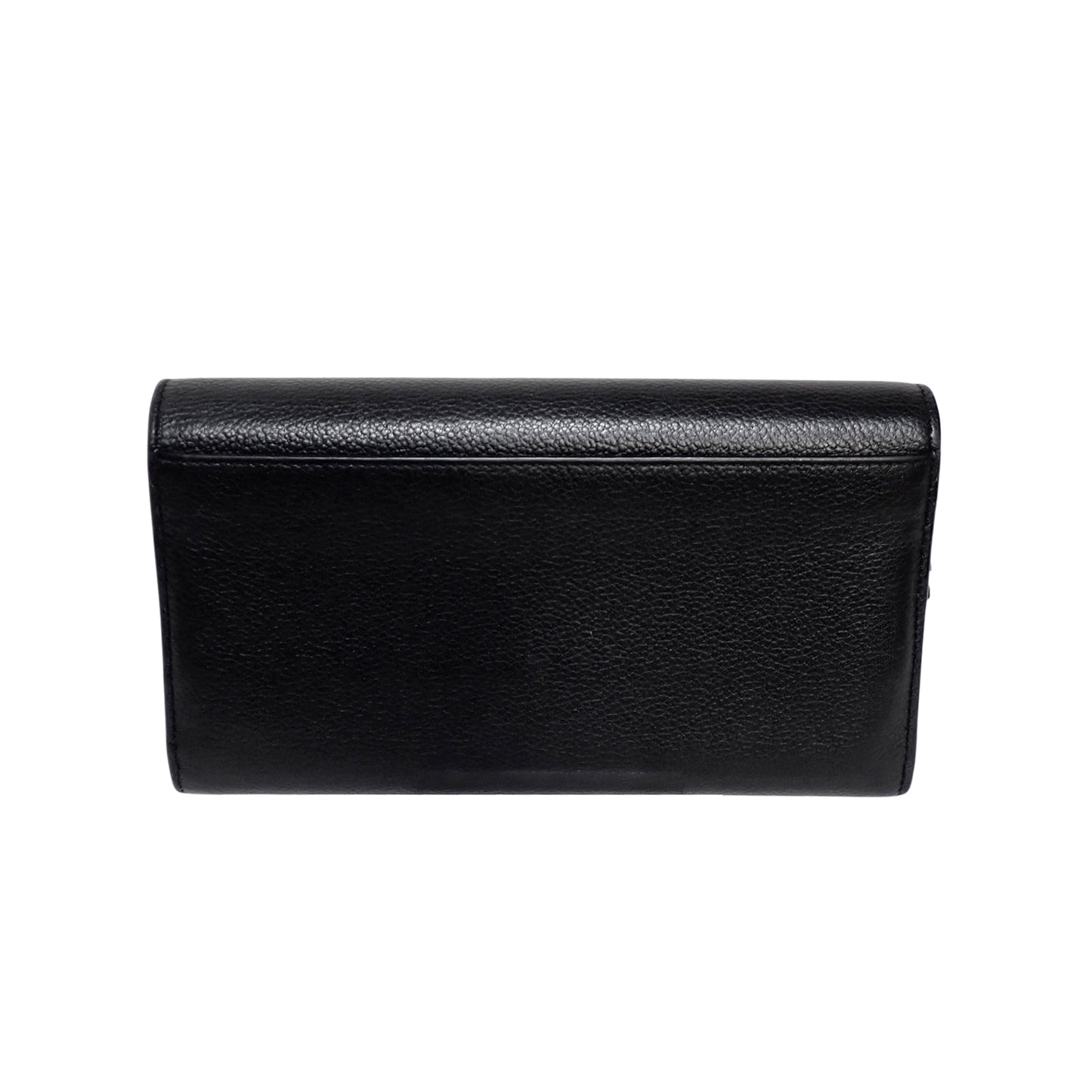 SAINT LAURENT サンローラン フラップ ブラック ブラック レディース 長財布